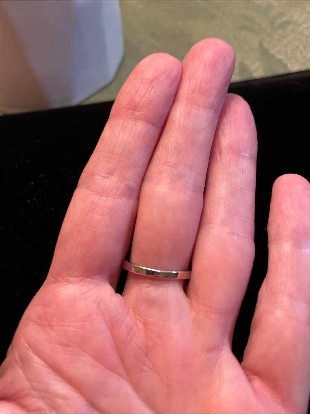 Pink Marquise Center Ring with Baguette Accents EUC.